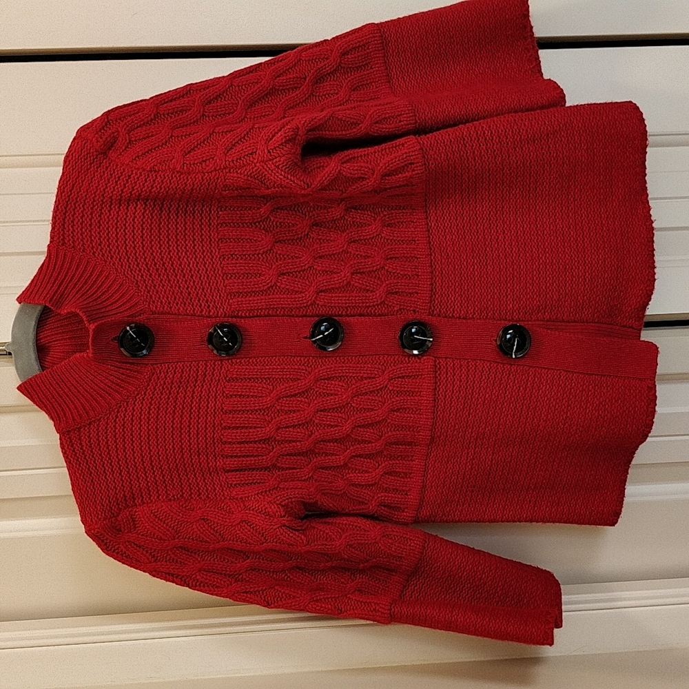CYC Red Cardigan, Large
